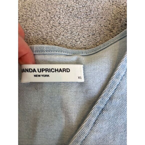 NWOT Amanda Uprichard Ethan Denim Jumpsuit, XS $305 D18 - Picture 6 of 10